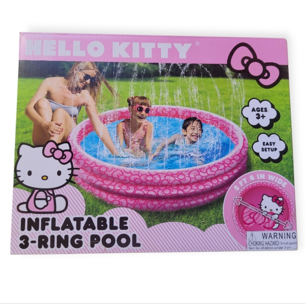 Hello Kitty Pink Inflatable Pool - Picture 1 of 3